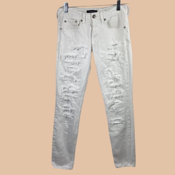 Pac Sun - White - Distressed Jeans - LIKE NEW - Picture 1 of 7